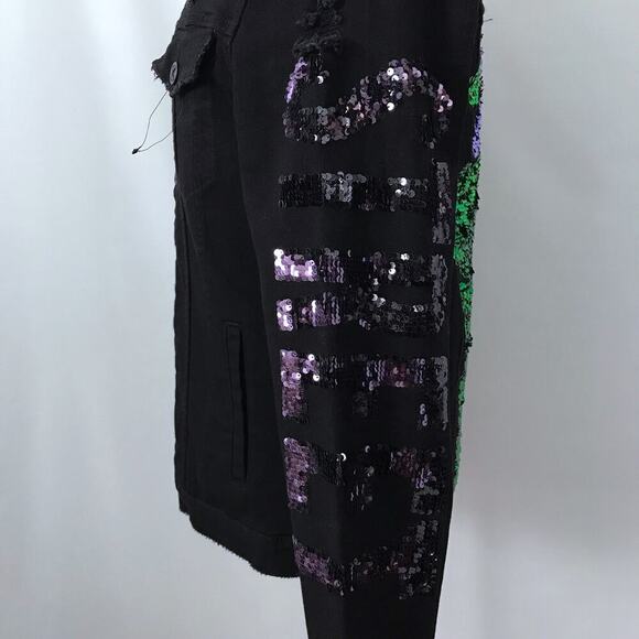 De-Kryptic NWOT Sesame Street Count Dracula Jean Jacket Men M - Picture 12 of 16